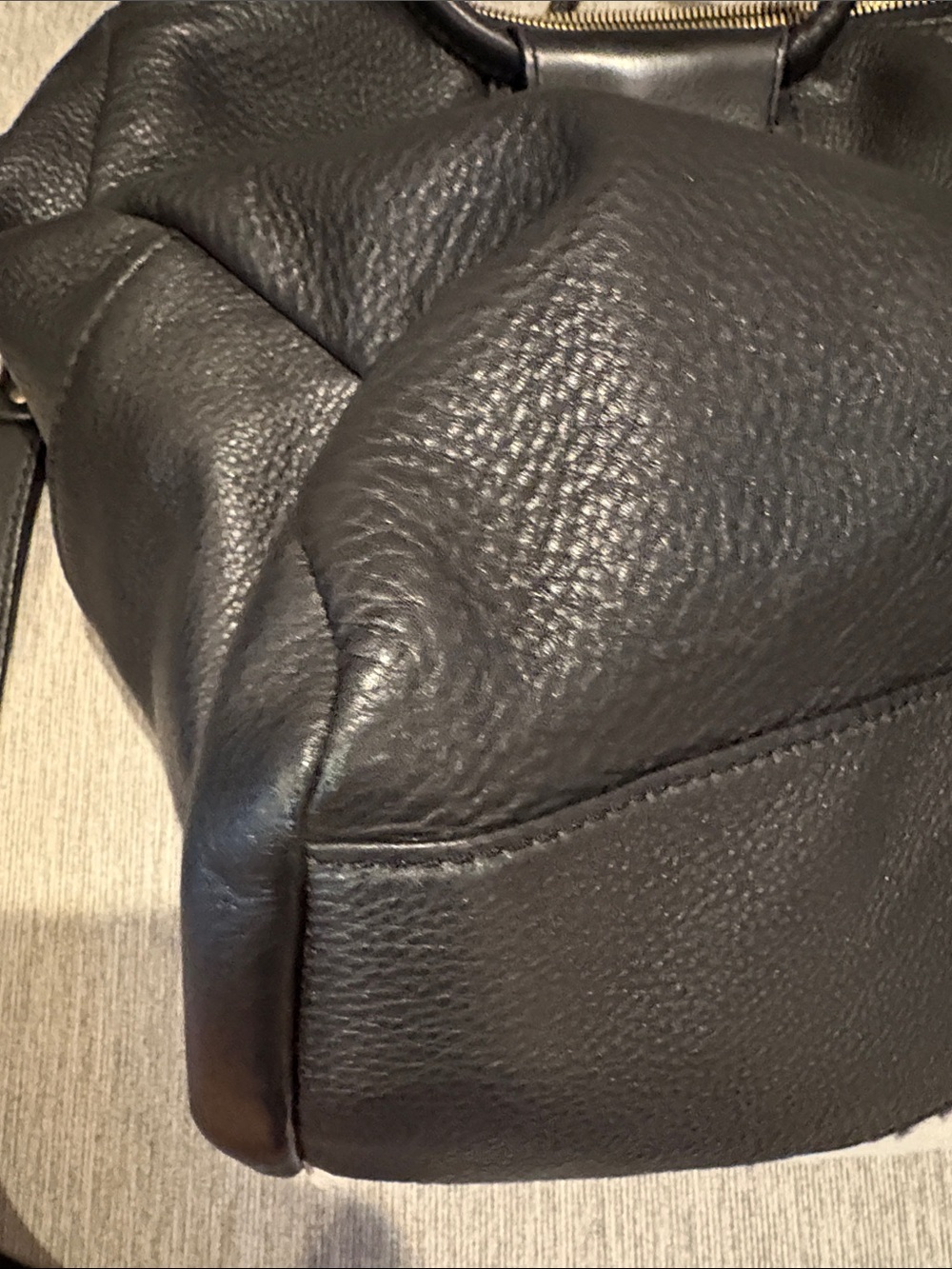 HOBO Black and White Cowhide Satchel - Picture 7 of 9